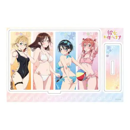 Rent-A-Girlfriend Swimsuit and Girlfriend Acrylic figura Kanojo, Okarishimasu  állvány figura 14 cm termékfotó