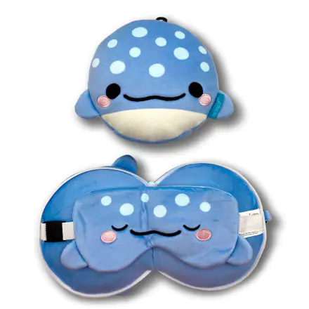 Relaxeazzz Adoramals Aoi the whale Shark utazó párna és szemtakaró termékfotó