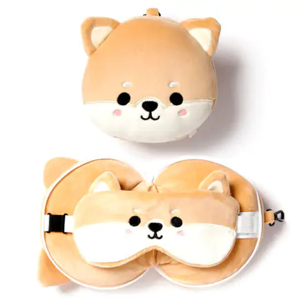 Relaxeazzz Adoramals Shiba Inu dog utazó párna és szemtakaró termékfotó