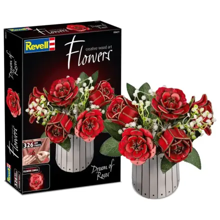 Revell Flowers Wooden Flowers Dream of Roses fa építőkészlet 22 cm termékfotó