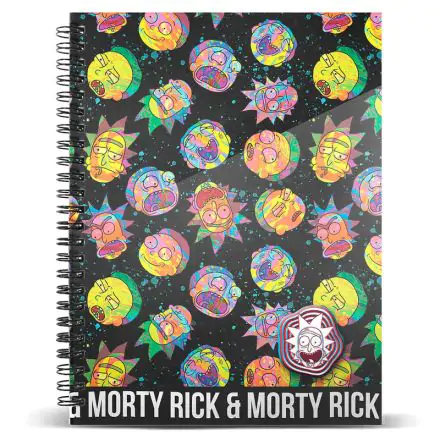 Rick and Morty A4 jegyzetfüzet termékfotó