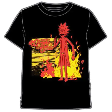 Rick and Morty Fire felnőtt póló termékfotó