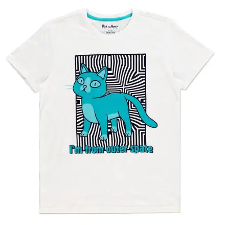 Rick and Morty Outer Space Cat póló termékfotó
