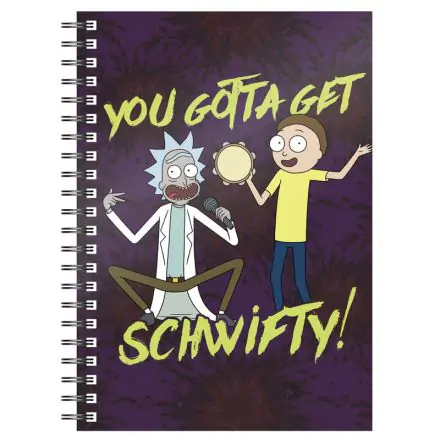 Rick és Morty Get Schwifty A5 jegyzetfüzet termékfotó