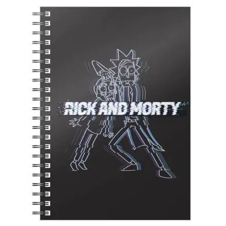 Rick és Morty Glitch A5 jegyzetfüzet termékfotó
