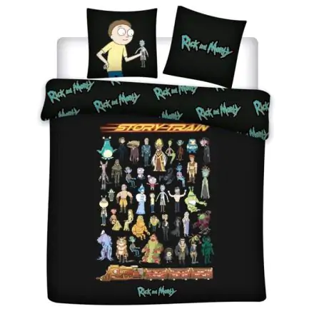 Rick és Morty pamut ágyneműhuzat kétszemélyes ágyra termékfotó