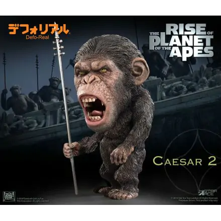 Rise of the Planet of the Apes Deform Real Series Caesar Spear Ver. Soft Vinyl szobor figura 15 cm termékfotó
