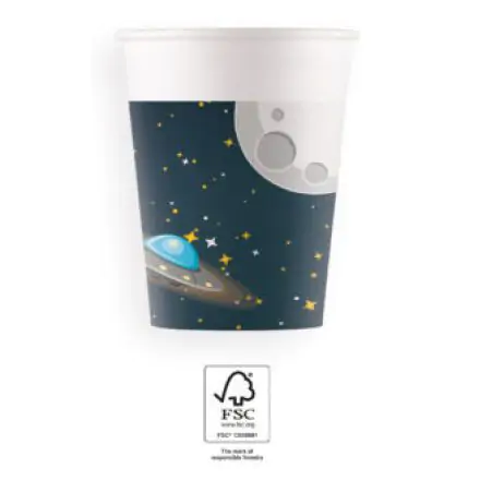 Rocket Space, Űr papír pohár 8 db-os 200 ml FSC termékfotó