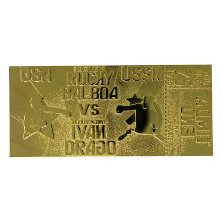 Rocky IV East vs. West Fight Ticket replika (aranyozott) termékfotó