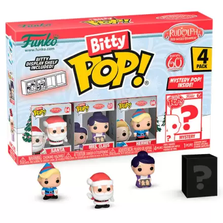Rudolph Red Nosed Reindeer Funko Bitty POP 4 db-os figura csomag Santa termékfotó