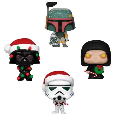 Star Wars Holiday 2024 Pocket POP! Vinyl Schlüsselanhänger 4er-Pack Tree Holiday Box 4 cm termékfotója