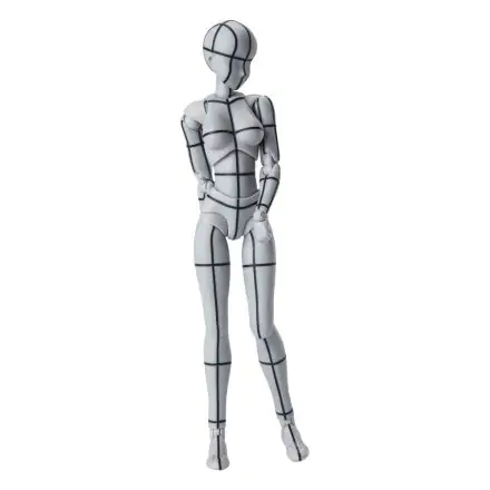 S.H. Figuarts Body Chan Wireframe Gray Color Version akciófigura 14 cm termékfotó