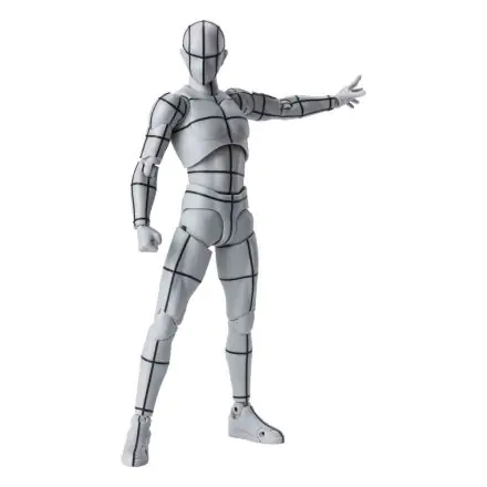 S.H. Figuarts Body Kun akciófigura Wireframe Gray Color Version 15 cm termékfotó