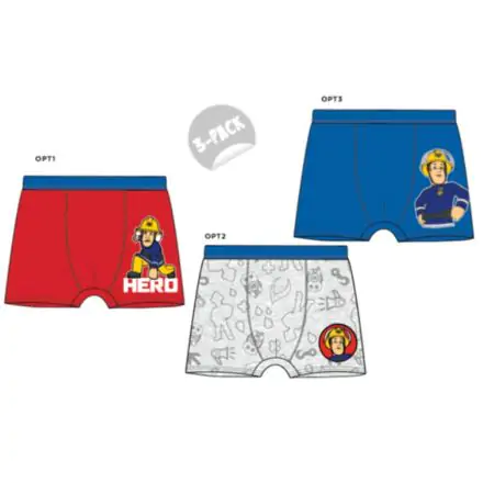 Sam a tűzoltó gyerek boxeralsó 3 darab/csomag 122/128 cm termékfotó