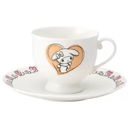 Sanrio Bone China My Melody csésze és tányér készlet termékfotó