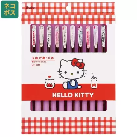 Sanrio Hello Kitty 10 db-os evőpálcika csomag termékfotó