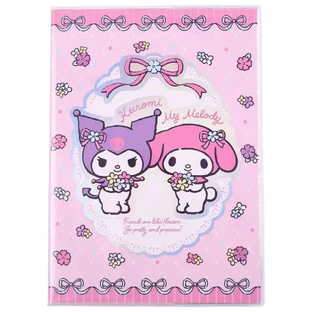 Sanrio Kuromi & My Melody Pastel Flower Holographic Checkered jegyzetfüzet  termékfotó