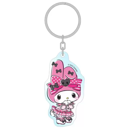 Sanrio Pink Black Party Series My Melody Akril kulcstartó 7 cm    termékfotó
