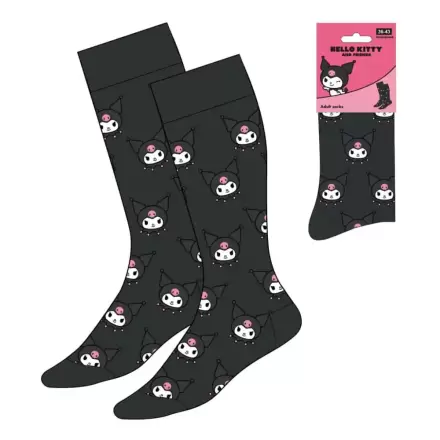 Sanrio zokni Kuromi Face 36-43 termékfotó