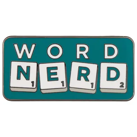 Scrabble kitűző Word Nerd Limitált kiadás termékfotó