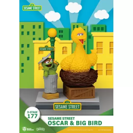 Sesame Street D-Stage Oscar & Big Bird PVC szobor figura 12 cm termékfotó