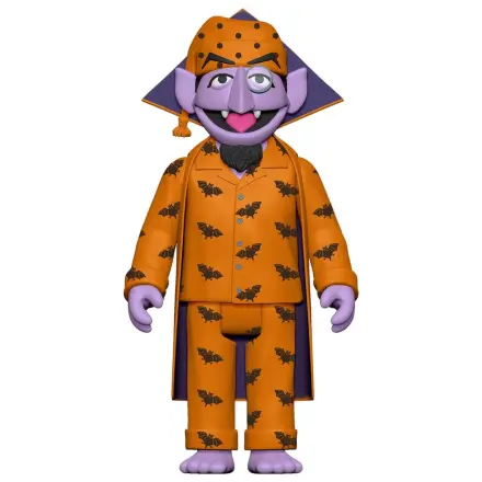 Sesame Street ReAction akciófigura Wave 06 Count Von Count (PJs) 10 cm    termékfotó