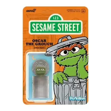 Sesame Street ReAction Action Figure Wave 02 Oscar the Grouch 10 cm termékfotója