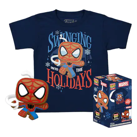 Pocket Pop & Tee kids Spider-Man Gingerbread Exkluzív figura és póló csomag [11 éves] termékfotó