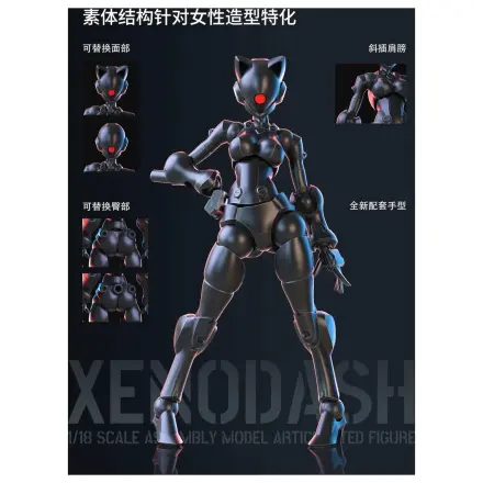 Sheik Mainland Xenodash (Black) modell készlet 1/18 termékfotó
