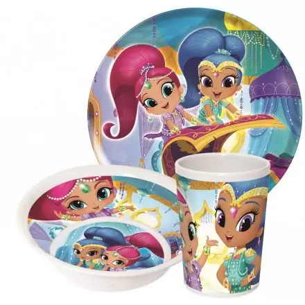 Shimmer és Shine étkészlet, melamin szett termékfotó