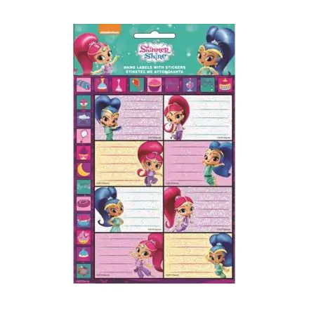 Shimmer és Shine füzetcímke matricával 16 db-os termékfotó
