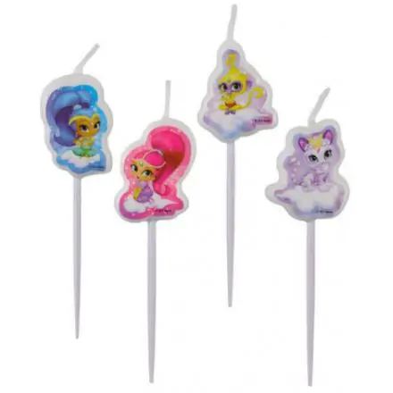 Shimmer és Shine tortagyertya, 4 db-os gyertya szett termékfotó
