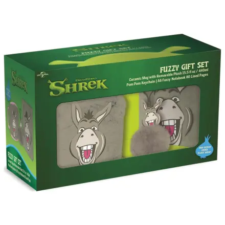 Shrek Donkey Fuzzy ajándékcsomag jegyzetfüzet + bögre + kulcstartó termékfotó