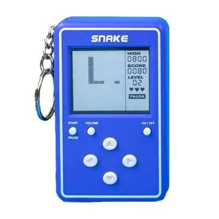 Snake Mini Retro Handheld Video Game kulcstartó termékfotó