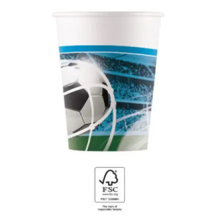 Soccer Fans, Focis papír pohár 8 db-os 200 ml FSC termékfotó