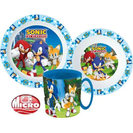 Sonic, a sündisznó étkészlet, micro műanyag szett termékfotó