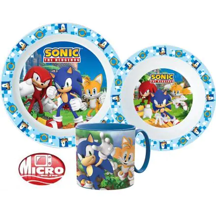 Sonic, a sündisznó étkészlet, micro műanyag szett termékfotó