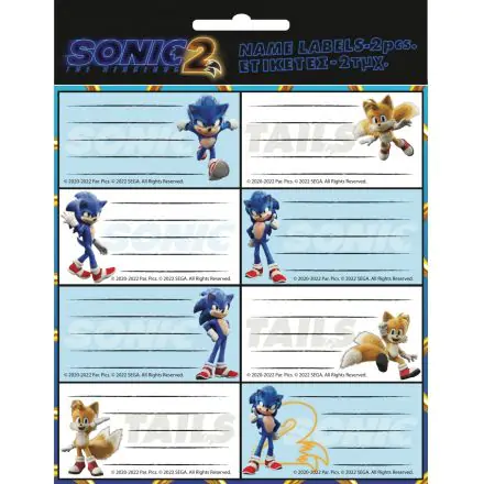 Sonic a sündisznó füzetcímke 16 db-os termékfotó