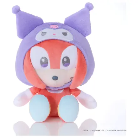 SONIC & FRIENDSX SANRIO Knuckles X Kuromi plüss 24cm termékfotó
