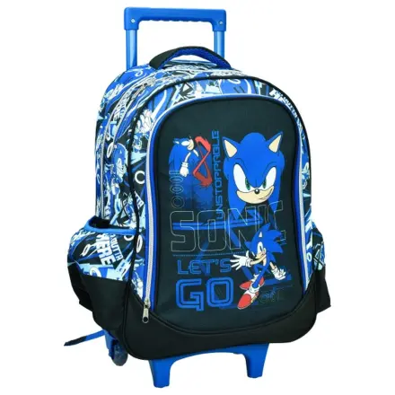 Sonic Go Fast gurulós iskolatáska, táska 46 cm termékfotó