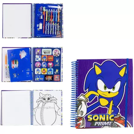 Sonic Prime Activity album rajzoló szett termékfotó