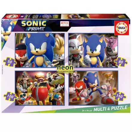 Sonic Prime Neon Multi puzzle 50-80-100-150db-os termékfotó