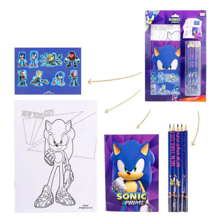 Sonic Prime színező írószer csomag termékfotója