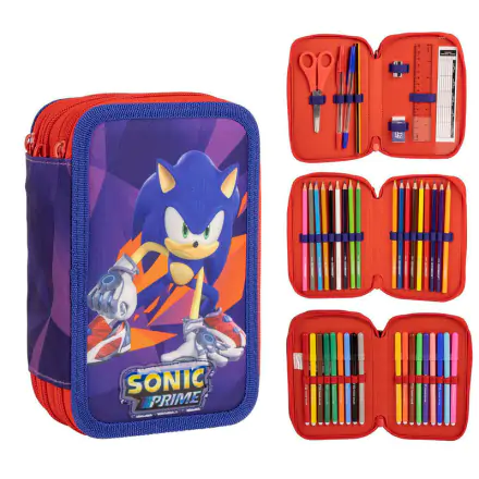 Sonic Prime tripla töltött tolltartó termékfotó