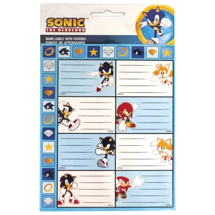 Sonic Rings füzetcímke matricával 16 db-os termékfotó