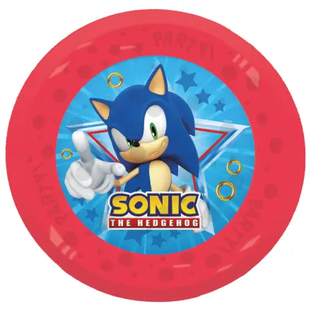 Sonic Sega micro prémium műanyag lapostányér 4 db-os szett 21 cm termékfotó