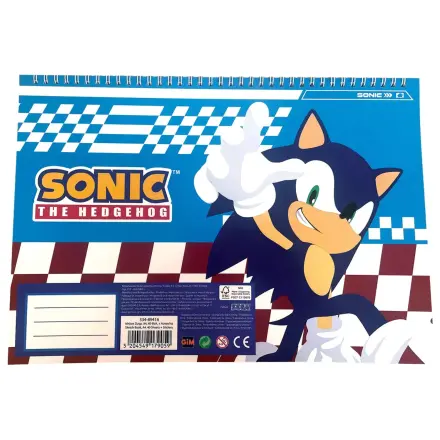 Sonic Speedy A/4 spirál vázlatfüzet 40 lapos matricával termékfotó
