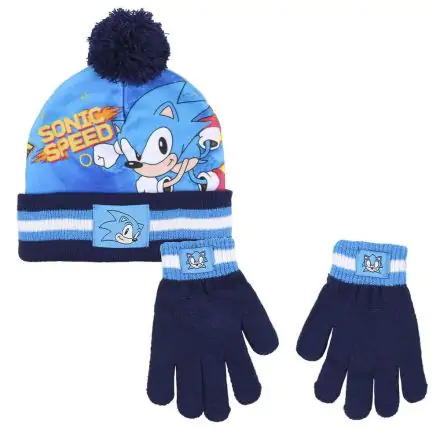 Sonic The Hedgehog csomag sapka kesztyű termékfotó