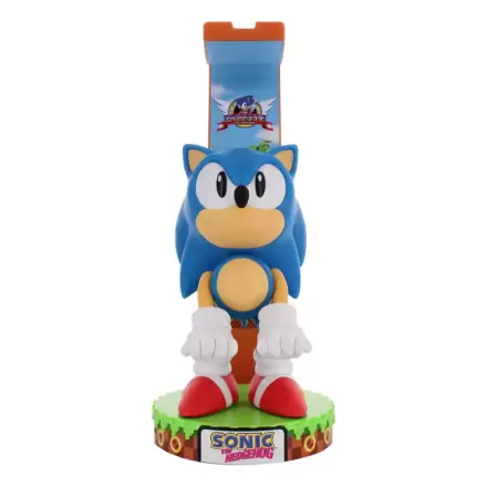 Sonic The Hedgehog Deluxe Sonic kontroller/telefon tartó Cable Guy figura 20cm termékfotó