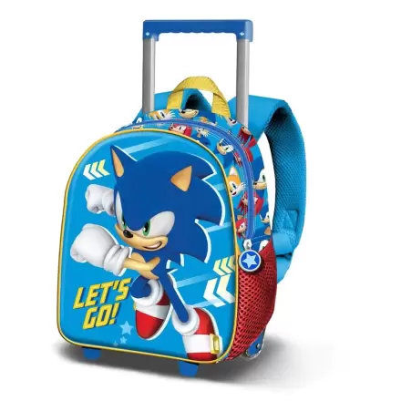 Sonic The Hedgehog Go 3D gurulós táska 39cm termékfotója